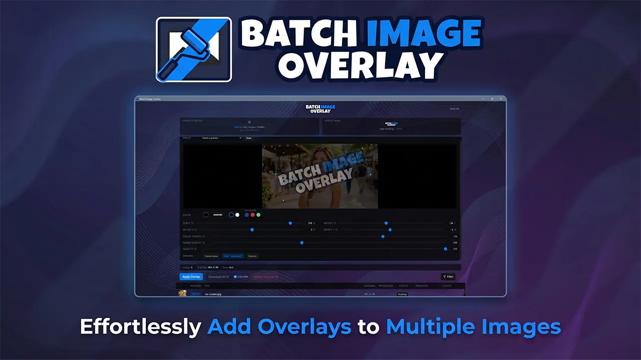 Batch Image Overlay