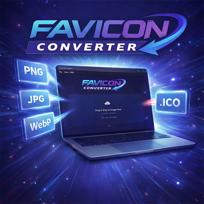 Favicon Converter — a Windows desktop app that converts any image into multi-size ICO favicon files