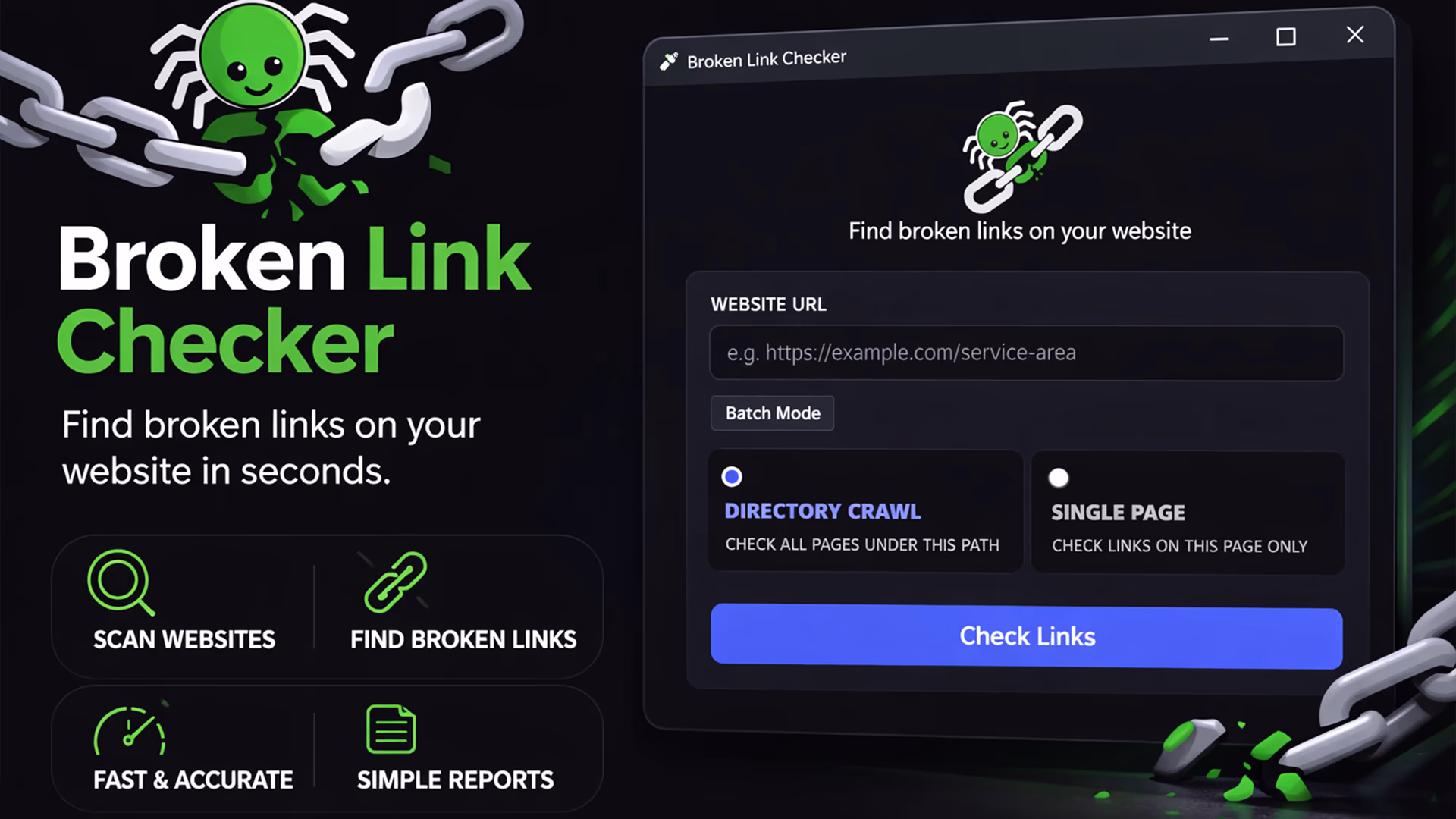 Broken Link Checker App